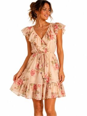 Fire Los Angeles Floral Dress,‎ Size S